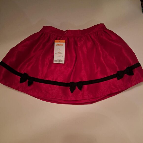 Gymboree red black bows holiday fancy layered skirt girl size 4T NWT - Picture 1 of 6